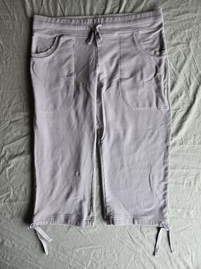 GAP Grey Drawstring Crop Jogger Sweatpants